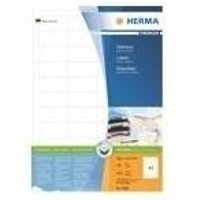 HERMA Premium - Permanent selbstklebende, matte laminierte Papieretiketten - weiß - 48,3 x 25,4 mm - 8800 Etikett(en) (200 Bogen x 44) (4608)