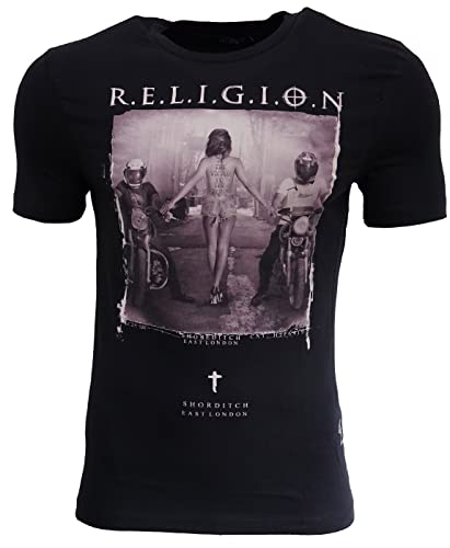 Religion Clothing Herren T-Shirt to The Victor (Jet Black, XXL)