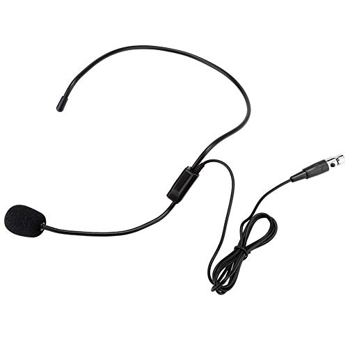 Mini-XLR-Mikrofon mit 3-poligem TA3F-Stecker, professionell, kabellos, Headset-Mikrofon (schwarz)