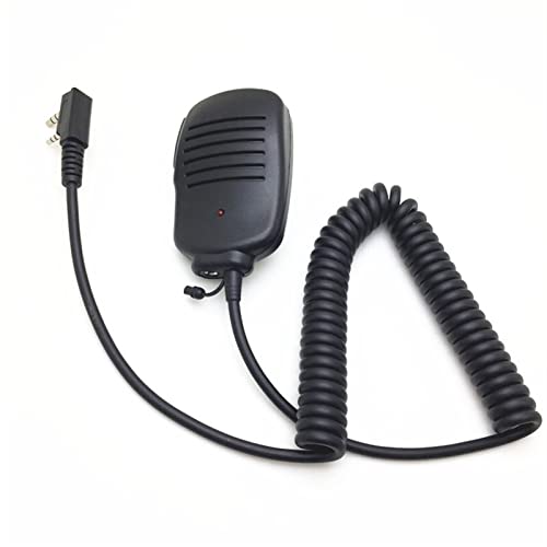 ARSMI Handheld-Mikrofon Mini Zwei-Wege-Radio for Kenwood kompatibel TK3107 TK3207 TK3307. Kompatibel for Baöfeng. UV5R UV6R BF888S BF777S Walkie-Talkie-Mikrofon (Color : Black)