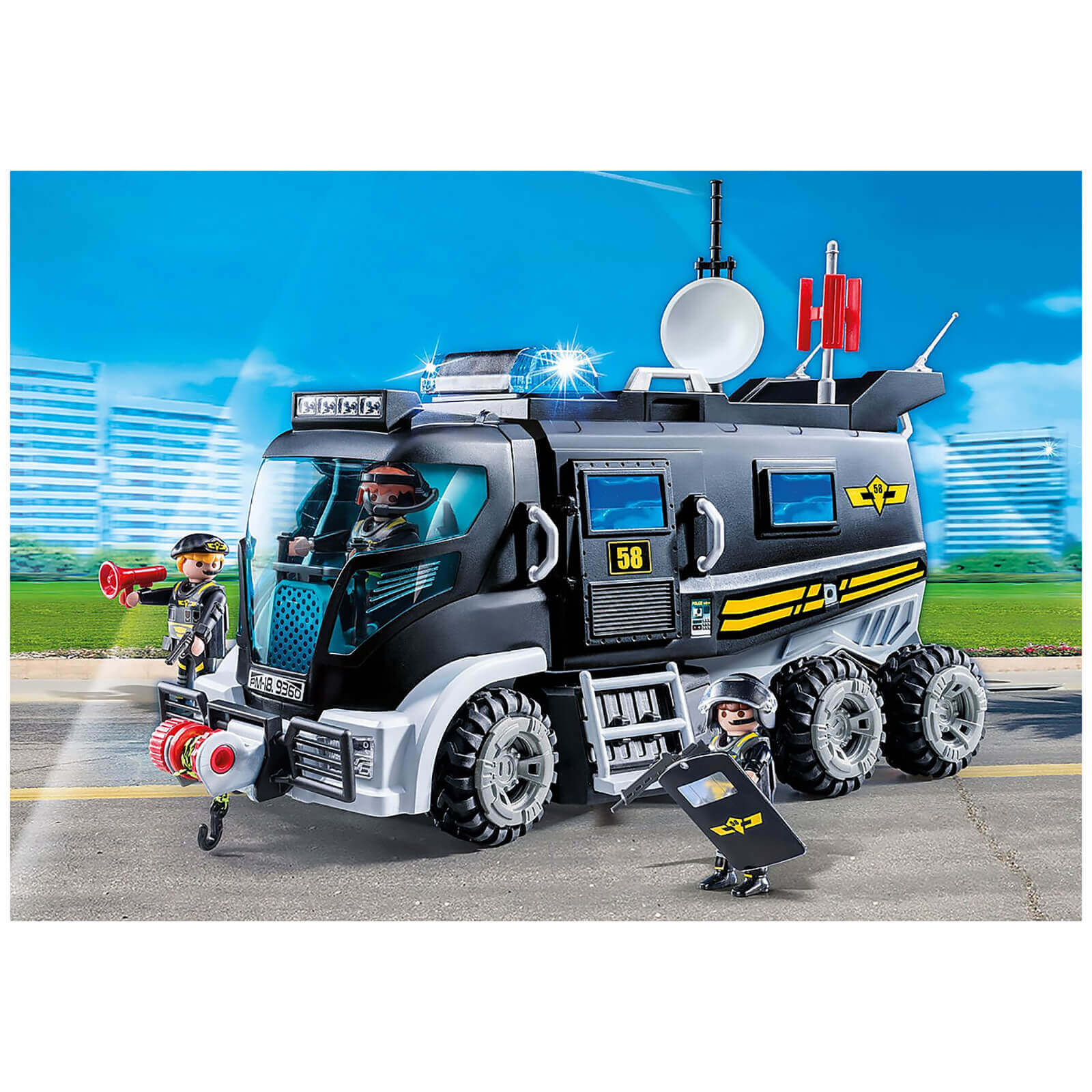 Playmobil City Action SWAT Truck mit funktionierenden Lichtern und Sound (9360) 3