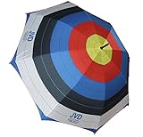 JVD - Regenschirm Bogenschießen Zielscheibe Design 110cm Golf Schirm Größe