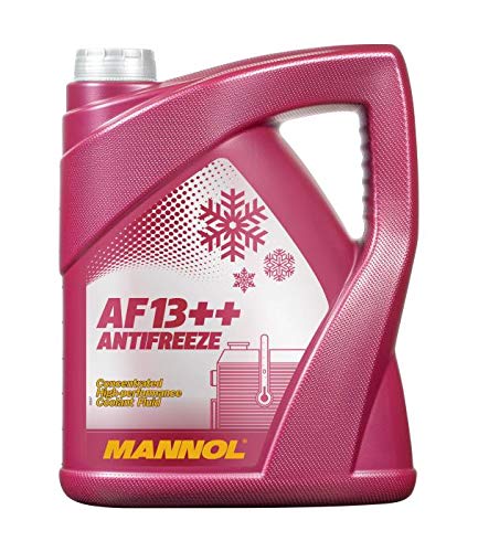 MANNOL 1 x 5 Liter, AF13++ Antifreeze Kühlerfrostschutz Konzentrat Rot G13