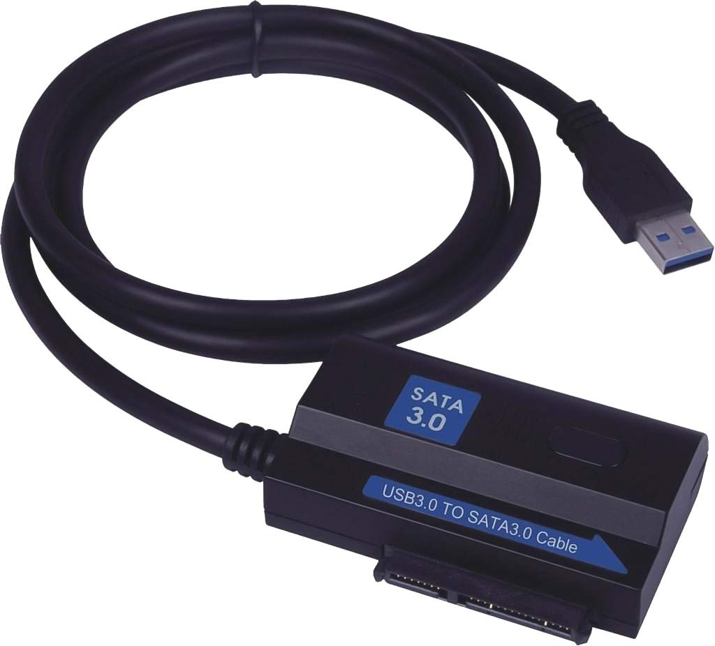 PremiumCord USB 3.0 auf SATA 3 für 2,5"/ 3,5" HDD Adapterkabel 1,2m, bis zu 5Gbps, Farba schwarz