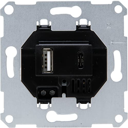 Kopp USB-Ladegerät Unterputz A/C 3000mA, 2 Buchsen, 298200182
