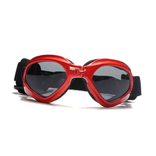 Visier Sonnenbrille Vintage Brille Hawaii Kostüm Hundeschatten Outdoor Coole Sonnenbrille Katze Kostüme Welpen Brille Kleidung UV400 Schutz Sonnenbrille Haustier Requisiten Rot Uv400