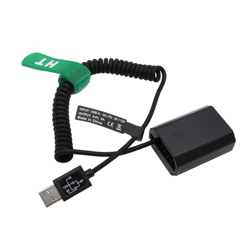 HangTon Power Bank 5V USB zu NP-FZ100 Dummy-Akku für Sony A9 A7R3 A7M3 A7S3 A7III A7RM3 A7RM4 A7SM3 Kamera