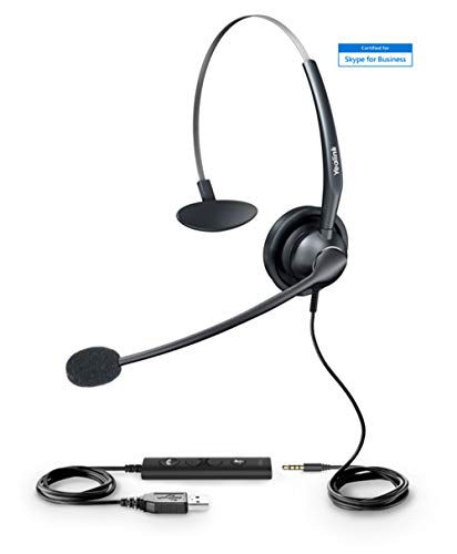 Yealink UH33 Headphones/Headset Wired Head-Band Office/Call Center Black