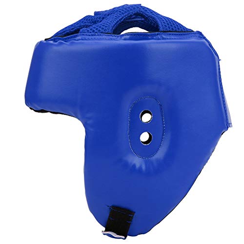 Kopfschutzausrüstung, Boxhelm Ergonomisches Design für das Training(Blau, 6,50 x 5,51 x 6,89 Zoll)