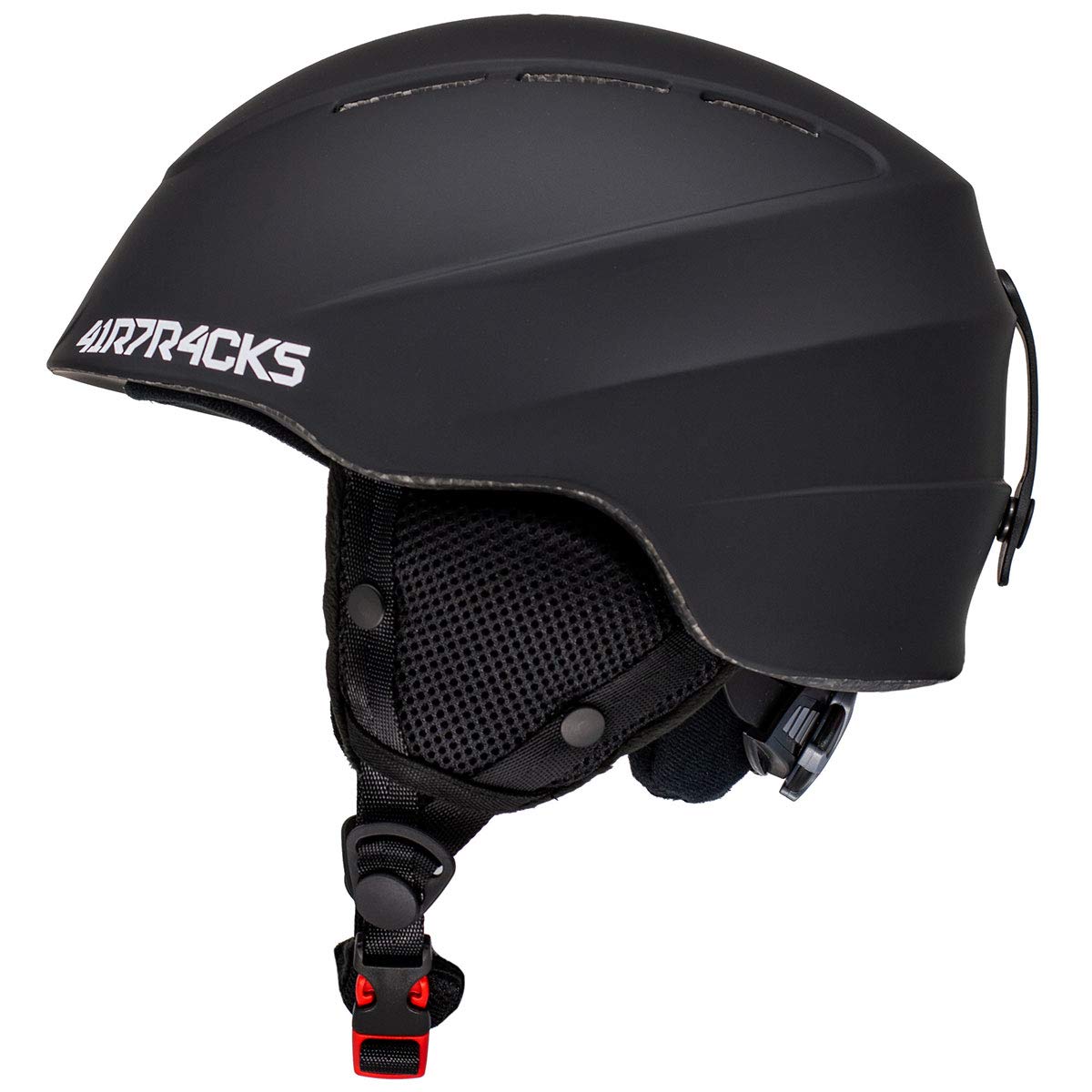 Airtracks Master T52 Ski Helm Snowboardhelm für Herren Damen Skihelm Snowboard Helm ABS - schwarz - M (53-56cm)
