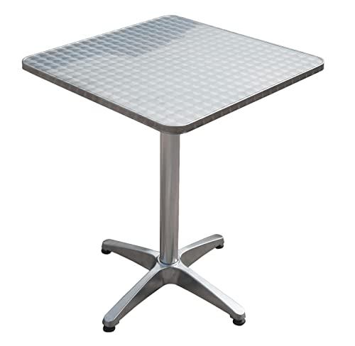 Benelando Bistrotisch klappbar Aluminium Klapptisch Tisch Gartentisch 60x60 cm Garten