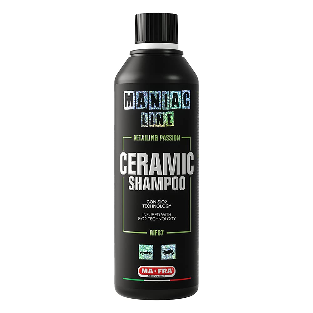 Mafra Maniac Line Ceramic Shampoo mit SiO2 Technology, 3in1 Auto-Shampoo, wäscht, versiegelt und schützt das Auto für 90 Tage, 500 ml