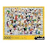 AQUARIUS Peanuts Cast Puzzle (3000 Piece Jigsaw Puzzle) - Officially Licensed Peanuts Merchandise & Collectibles - Glare Free - Precision Fit - Virtually No Puzzle Dust - 32 x 45 Inches