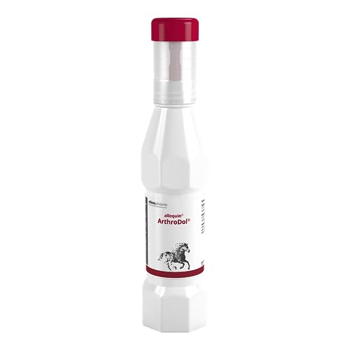 almapharm allequin ArthroDol | 300 ml | Flüssiges Ergänzungsfuttermittel für Pferde | Kann dabei helfen die Gelenkgesundheit beim Pferd zu unterstützen | Zur Eingabe übers Futter