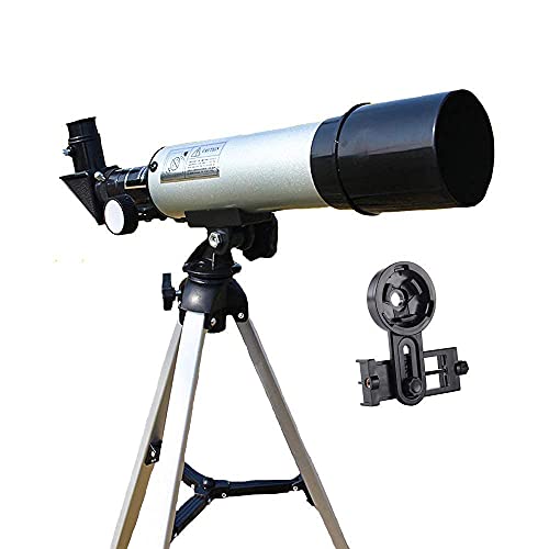 Teleskop für Erwachsene, Anfänger, Kinder, 50 mm Blende, 360 mm, astronomisches Refraktor-Teleskop, Prismenlinsen-Teleskop für Astr