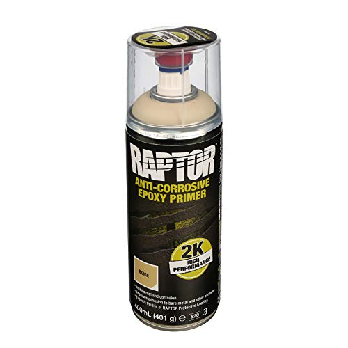 !NEU! RAPTOR 2K-Spray Epoxy Primer Anti-Corrosive Grundierung UPOL beige 400ml