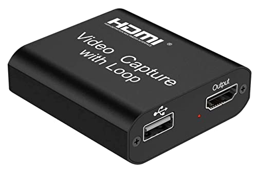 PremiumCord HDMI Capture/Grabber zum Aufzeichnen von Video- / Audiosignalen auf einem Computer, Auflösung 4K @ 30 Hz, Full HD @ 30 Hz, Plug-and-Play, HDMI-Ausgang