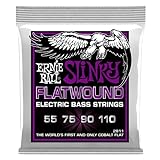 Ernie Ball Power Slinky Flatwound E-Bass-Saiten, Stärke 55-110