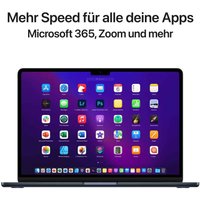 Apple MacBook Air - M2 - M2 10-core GPU - 8 GB RAM - 512 GB SSD - 34.46 cm (13.6) IPS 2560 x 1664 (WQXGA) - Wi-Fi 6 - Midnight - kbd: Deutsch