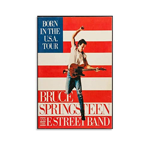 WSDSX Bruce Springsteen And The E Street Poster, Leinwand, Kunstdruck, für den Innenbereich, ästhetische Musikposter, 60 x 90 cm