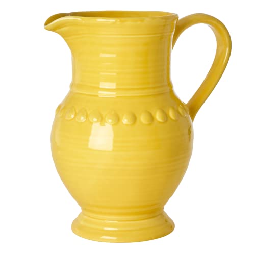 Groß Keramik Krug - Gelb