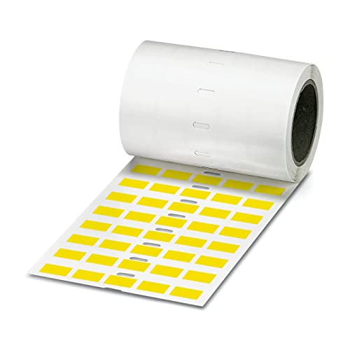 PHOENIX 824296 - Etikett,gelb,beschriftet nach Kundenangaben,Schriftfeldgröße:15 x 9 mm,1 stu