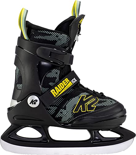 K2 Skates Jungen Schlittschuhe Raider Ice — green - yellow — EU: 26 - 31 (UK: 7 - 11 / US: 8 - 12) — 25E0010