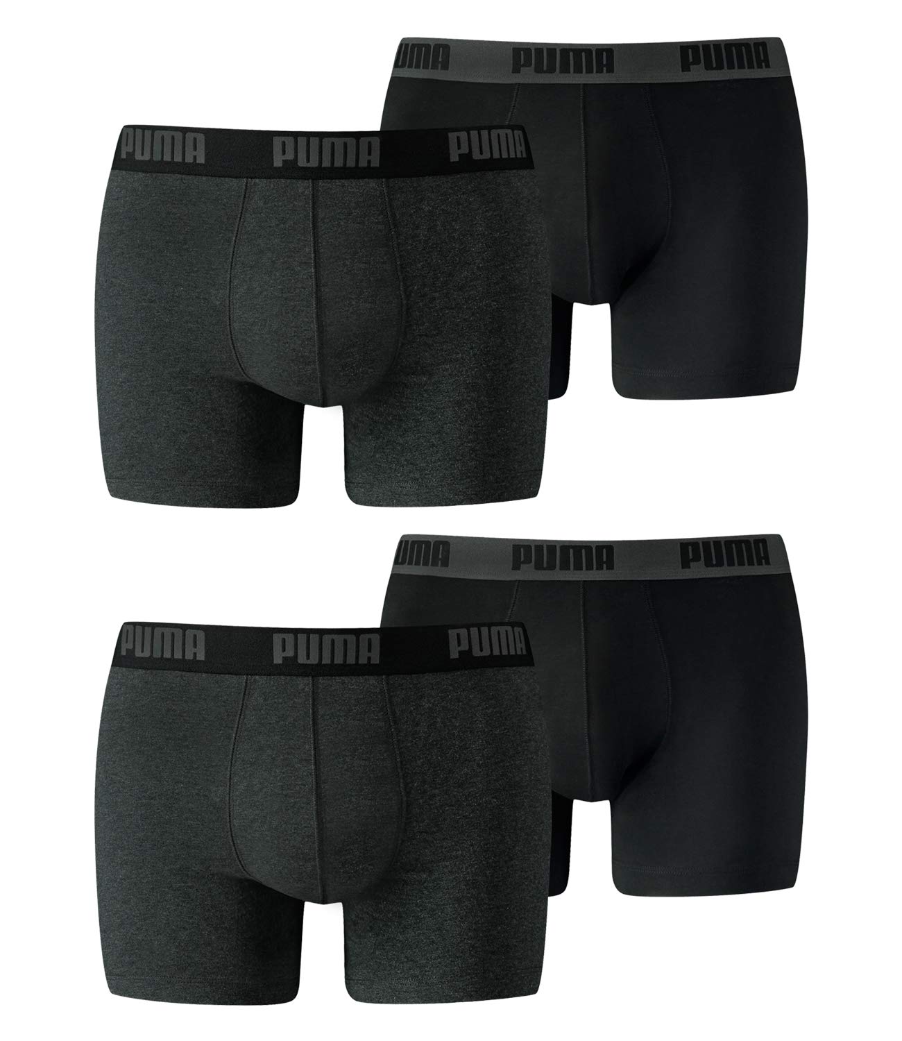 PUMA Boxershort Basic 4er Pack, Meerkleurig, S