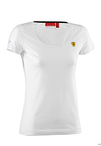 FERRARI 5100111–200–219 T-Shirt L weiß
