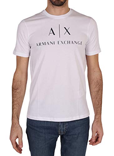 Armani Exchange Herren 8NZTCJ T-Shirt, Weiß (White 1100), X-Large