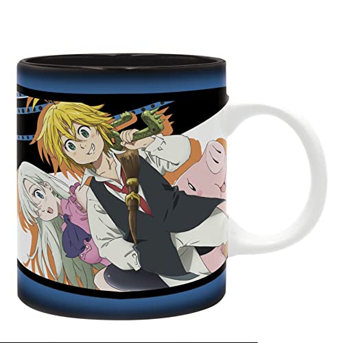 ABYSTYLE - The Seven Deadly SINS Tasse Meliodas, Elizabeth, & Hawk