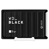 WD_BLACK D10 Game Drive for Xbox externe Festplatte 12 TB (Übertragungsgeschwindigkeit bis zu 250 MB/s, 1 Monat Xbox Game Pass Ultimate, 7200 U/min und aktive Kühlung) Schwarz