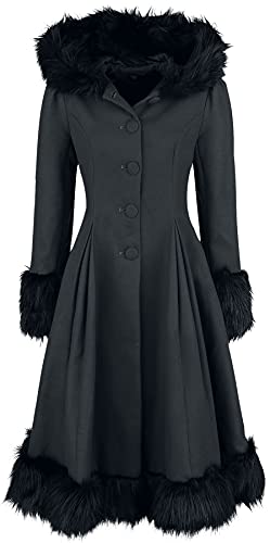 Hell Bunny Elvira Coat Frauen Mantel schwarz S