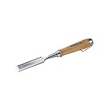 Bahco Stechbeitel, Holzgriff, vernickelter Stahlring, 38 X 140mm 425-38, Silver/Brown