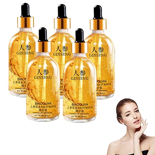 Ginseng Polypeptide AntiAgeing Essence, Ginseng Gold Polypeptide AntiAgeing Essence, Ginseng Gold Polypeptide AntiWrinkle Essence, Ginseng Serum (5PCS)