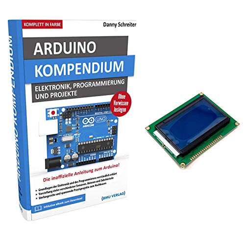 AZDelivery Großes Arduino Kompendium Buch mit gratis 12864 LCD Display