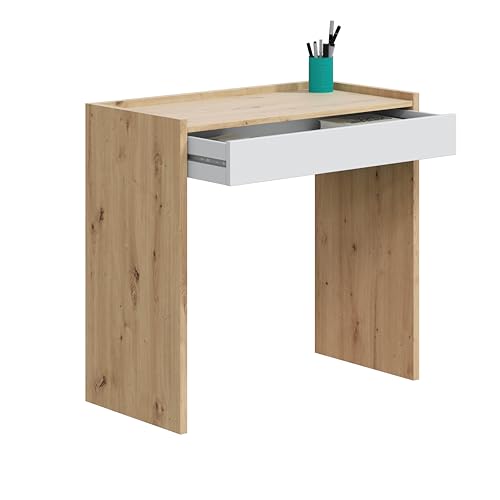 habeig Schreibtisch Holzschreibtisch Schminktisch Kinderschreibtisch Spieltisch, 81,5x77cm