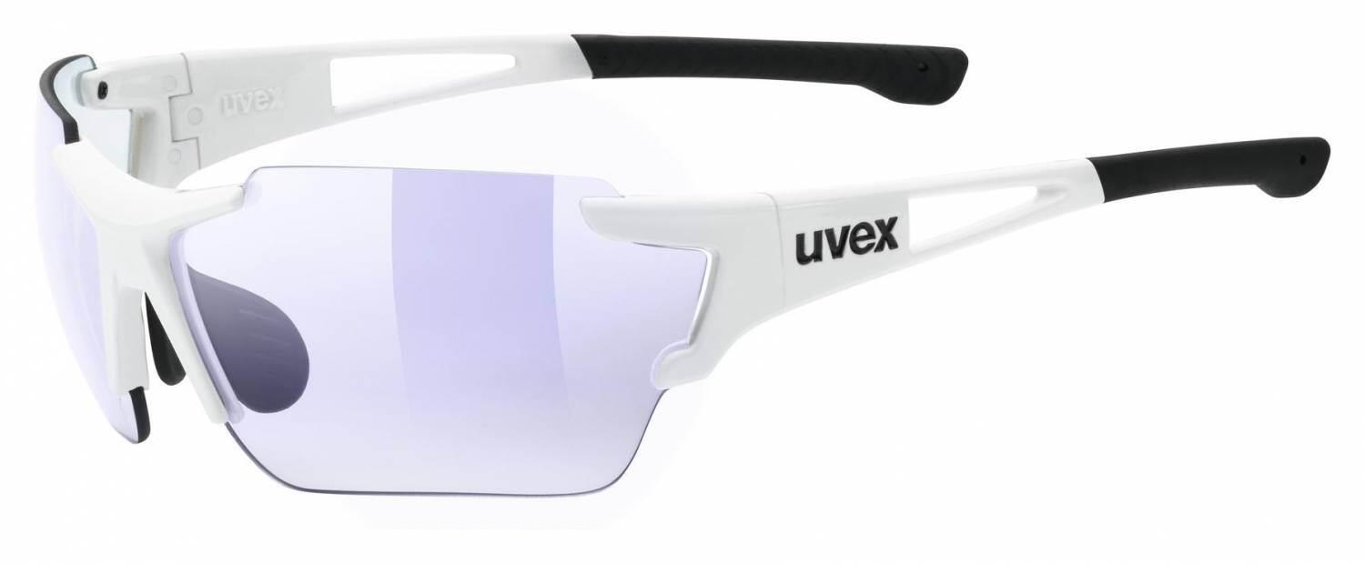 uvex Sportstyle 803 Race VM Sportbrille (8803 white, variomatic/litemirror blue (S1-3))