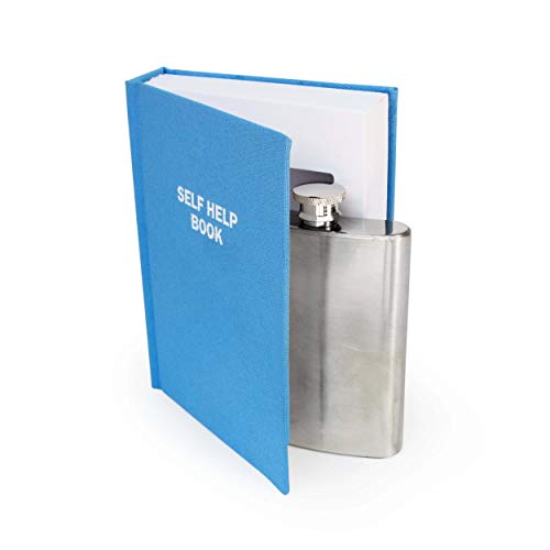 SUCK UK SK FLASKBOOK5 Bo Secret Hip Women & Men | Small Smuggle Your Booze Self Help Book |