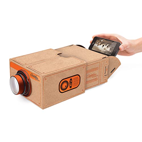 Smartphone-Projektor – tragbare Heimkino-Box – für iPhone/Android – kupferfarben – Nostalgie-Design