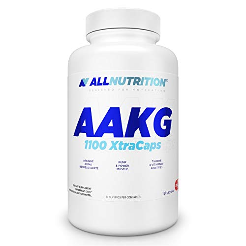 ALLNUTRITION AAKG 1100 XtraCaps Nahrungsergänzungsmittel Bessere Regeneration Sauerstoffzufuhr Ernährung wirkt anabol und antikatabol bessere Trainingsergebnisse 120 Kapseln