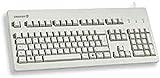 CHERRY G80-3000, Deutsches Layout, QWERTZ Tastatur, kabelgebundene Tastatur, mechanische Tastatur, CHERRY MX BLACK Switches, Hellgrau
