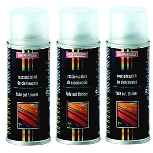 Troton Beispritzverdünnung 1K Beispritzlack 3 x 150ml Spray Spot Blender Lack Verdünnung