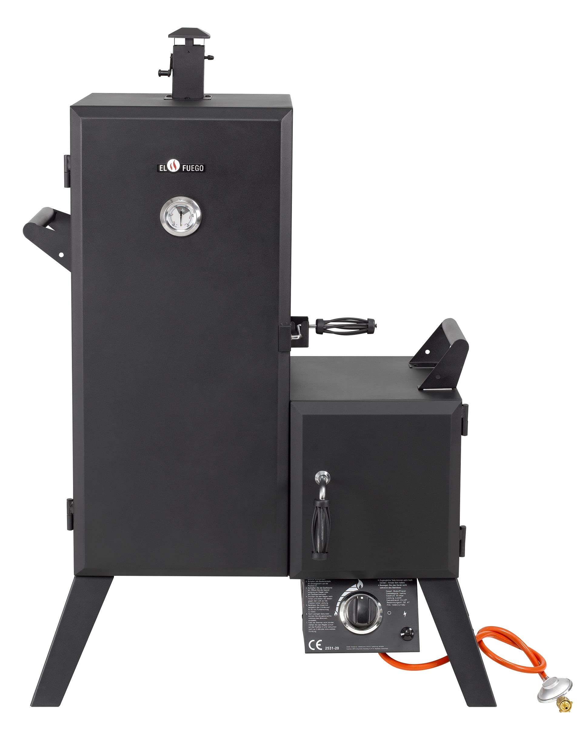 Gasgrill Smoker "PORTLAND SF" von El Fuego® mit seperater Feuerbox, AY 3175, neuestes Modell 2024