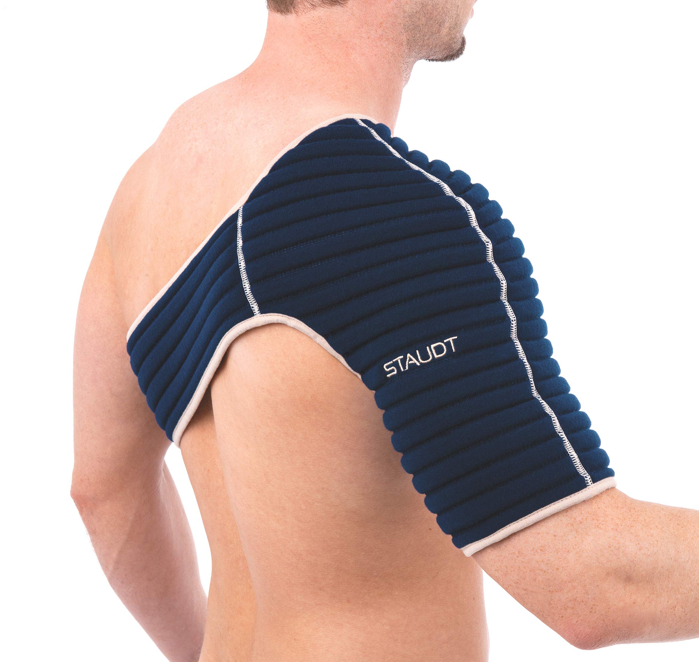 Staudt Schulter Manschette Active L | Nachts getragene Bandage zur Linderung von Schulterschmerzen mittels Mikro-Massage bei Nacht