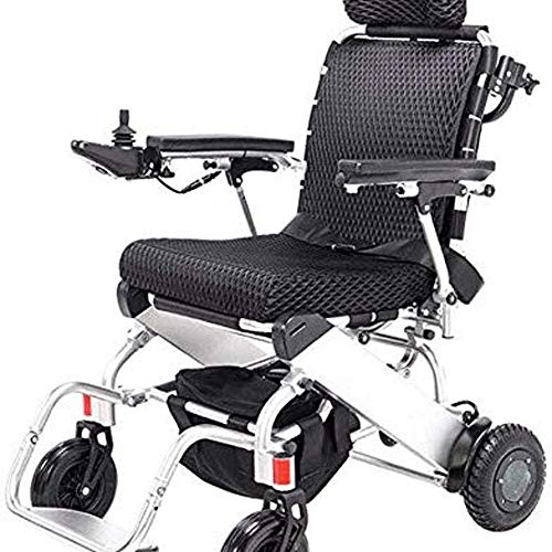 Rollstuhl, Leichter zusammenklappbarer elektrischer Rollstuhl aus Aluminiumlegierung mit Lithiumbatterie, intelligenter Rollstuhl für ältere Menschen mit Behinderungen, Größe 92 93