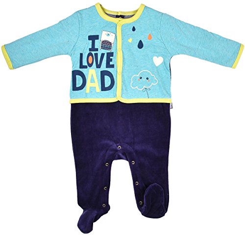 Pyjama Baby Samt Effekt 2-teilig Daddy – Größe – 12 Monate (80 cm)