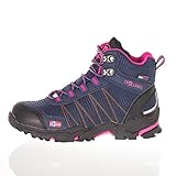 Trollkids Kinder Trolltunga wasserdichter Wanderschuh Mittel, Marineblau/Magenta, Größe 31