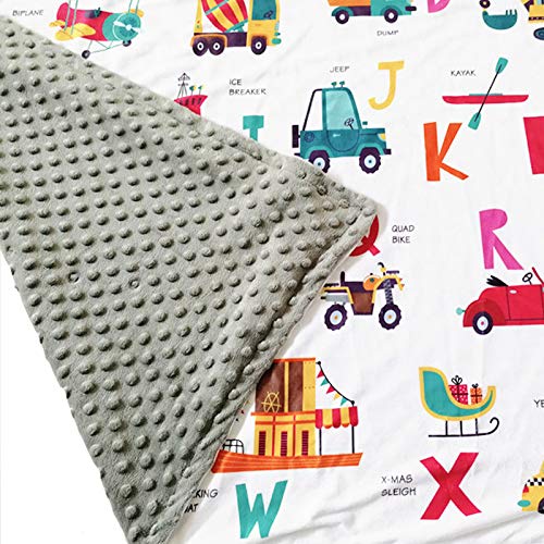 G-Tree Super Soft Minky Decke für Baby - Komfortable Plüsch Decke für Baby-Geschenk, Decke für Mädchen, Jungen, Kinderzimmer, Kinderwagen, Kinderbett zum Empfangen (47.2x30INCH, Grau)