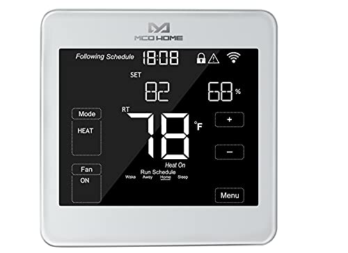MCO Home Intelligentes Thermostat zum Kühlen und Heizen, 24VAC, MH-F500
